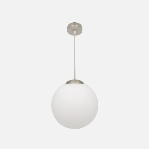Abrila ASTRO Blanco / Níquel - Colgante Moderno 1xE27 30 cm