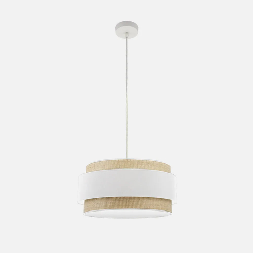 Abrila KANDY Natural/Blanco - Colgante Moderno 2xE27 50 cm