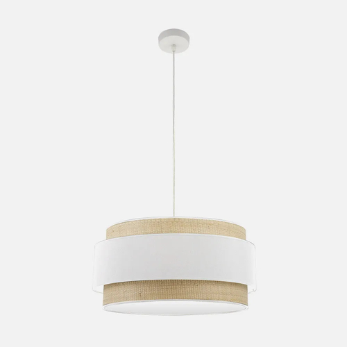 Abrila KANDY Natural/Blanco - Colgante Moderno 3xE27 60 cm