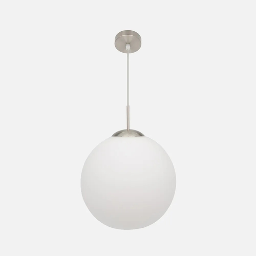Abrila ASTRO Blanco / Níquel - Colgante Moderno 1xE27 35 cm
