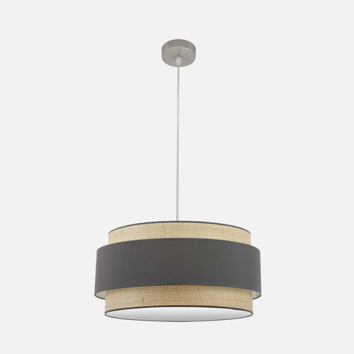 Abrila KANDY Natural/Gris - Colgante Moderno 3xE27 60 cm