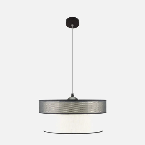 Abrila FELIX Negro/Blanco - Colgante Moderno 1xE27 50 cm
