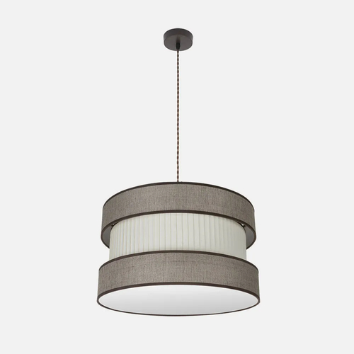Abrila HOME Marrón/Beis-Marrón - Colgante Moderno 2xE27 50 cm