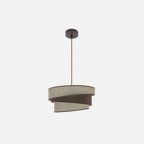 Abrila HARA Marrón / Marrón - Colgante Moderno 1xE27 40 cm
