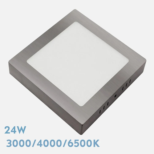 Abrila GABRO Níquel - Downlight Superficie 24 W 3000-4000-6500K