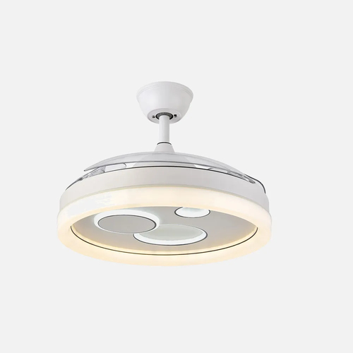 Abrila TURIA Blanco - Ventilador de Techo Aspas Retráctiles 72 W F
