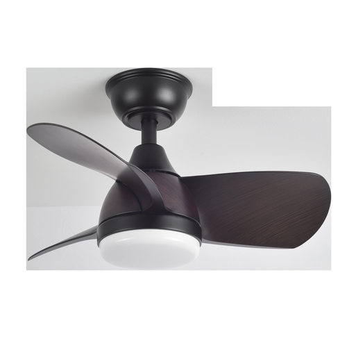 Abrila PIRDO Negro / Marrón - Ventilador de Techo Aspas Normales 24 W F