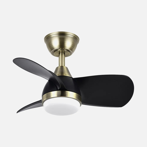 Abrila PIRDO Cuero/Negro - Ventilador de Techo Aspas Normales 24 W F