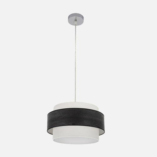 Abrila MYRIAM Cromo/Madera Negra - Colgante Moderno 1xE27 40 cm
