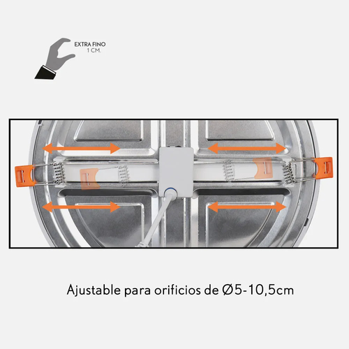Abrila LEJANIA Blanco - Downlight Empotrado 8 W 5500K