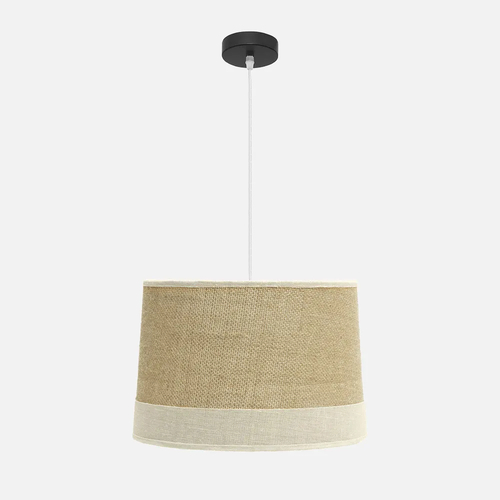 Abrila TIETAR Saco/Beis - Colgante Moderno 1xE27 40 cm