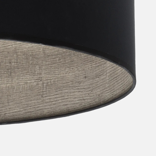 Abrila TANIA Negro/Madera Gris - Colgante Moderno 1xE27 40 cm