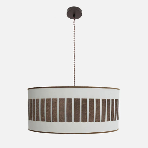 Abrila IVANNA Blanco/Oxido - Colgante Moderno 3xE27 60 cm