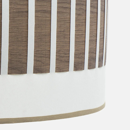 Abrila IVANNA Blanco/Madera Oscura - Colgante Moderno 1xE27 40 cm