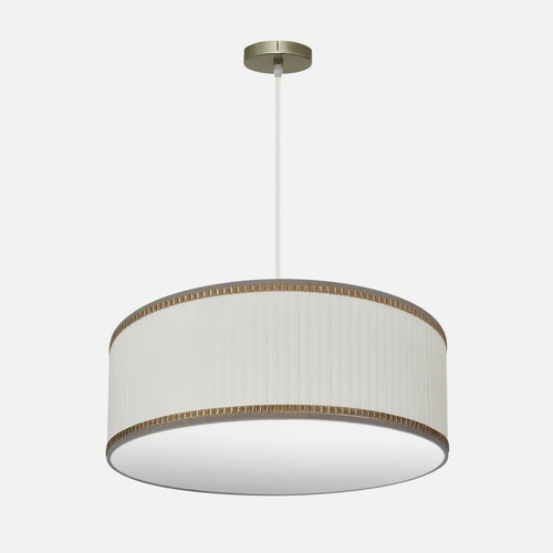 Abrila SOPRANO Cuero / Beige - Colgante Clásico 3xE27 60 cm