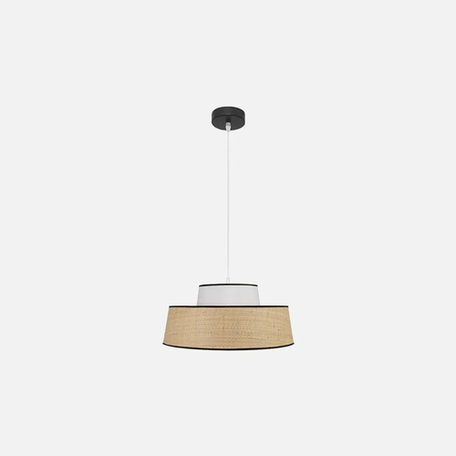 Abrila JIA Natural/Blanco - Colgante Moderno 1xE27 40 cm