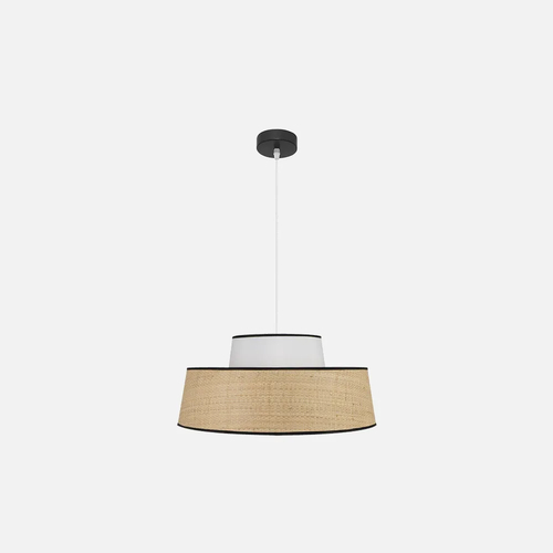Abrila JIA Natural/Blanco - Colgante Moderno 1xE27 50 cm