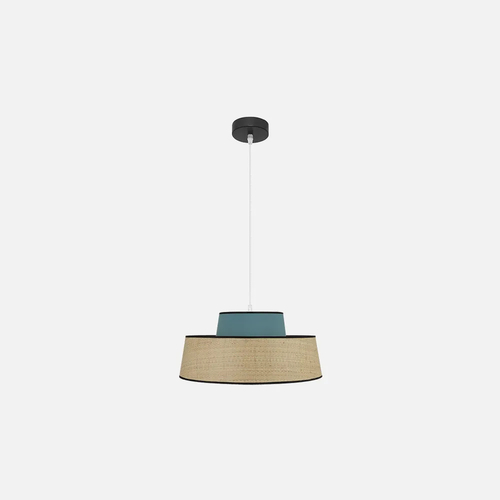 Abrila JIA Natural/Turquesa - Colgante Moderno 1xE27 40 cm
