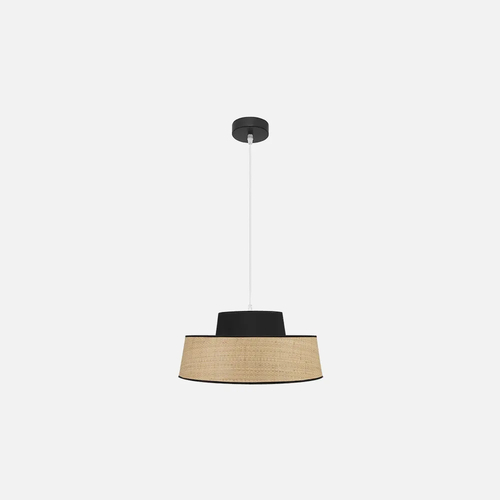 Abrila JIA Natural/Negro - Colgante Moderno 1xE27 40 cm