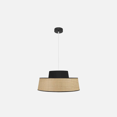Abrila JIA Natural/Negro - Colgante Moderno 1xE27 50 cm