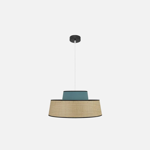 Abrila JIA Natural/Turquesa - Colgante Moderno 1xE27 50 cm
