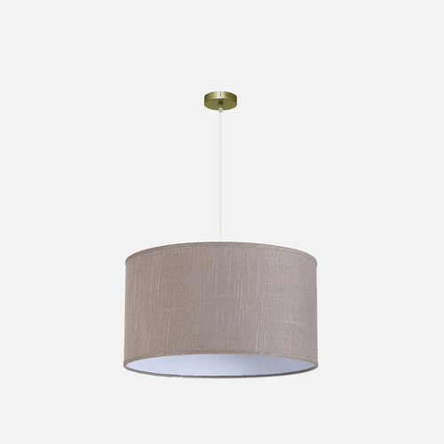 Abrila HAPPY Cuero/Gris - Colgante Moderno 3xE27 60 cm