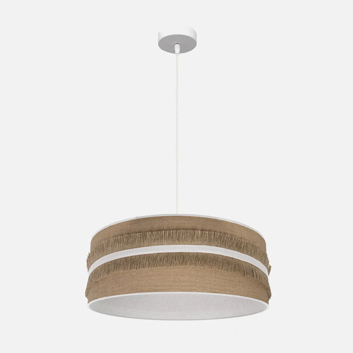 Abrila NATALIA Saco/Blanco - Colgante Moderno 1xE27 50 cm