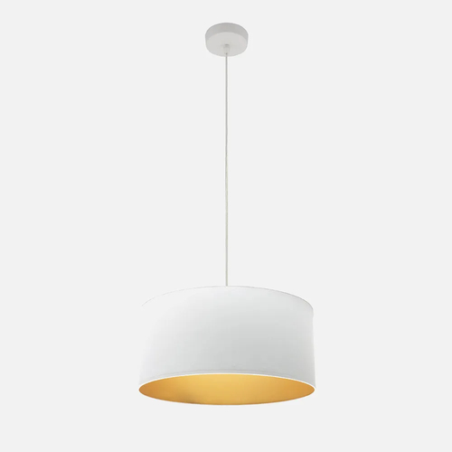 Abrila ANUSKA Blanco / Oro - Colgante Moderno 1xE27 40 cm