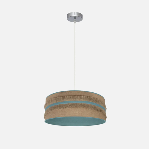 Abrila NATALIA Saco/Turquesa - Colgante Moderno 1xE27 40 cm