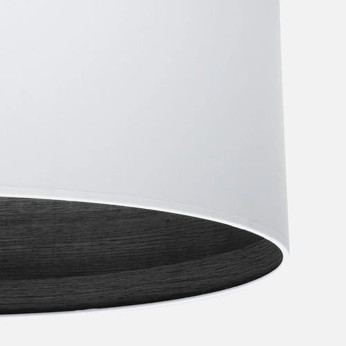 Abrila TATIANA Blanco/Madera Negra - Colgante Moderno 1xE27 50 cm
