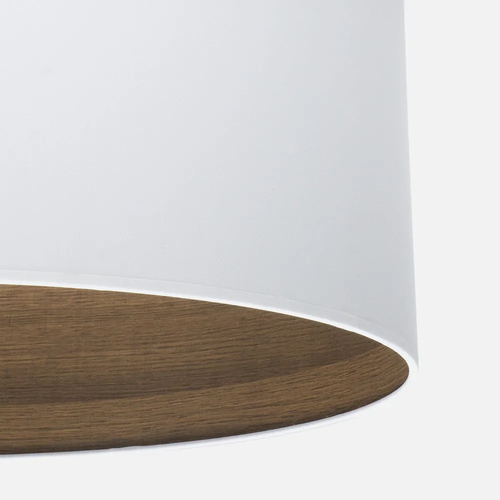 Abrila TATIANA Blanco/Madera Oscura - Colgante Moderno 1xE27 30 cm