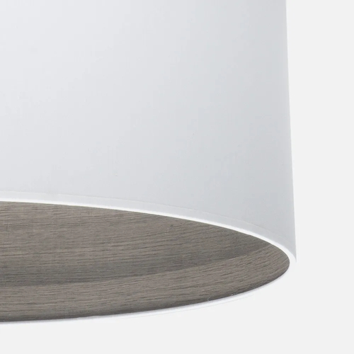 Abrila TATIANA Blanco/Madera Gris - Colgante Moderno 1xE27 50 cm