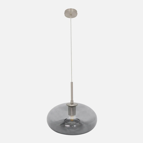 Abrila PINAP Niquel/Ahumado - Colgante Moderno 1xE27 28 cm