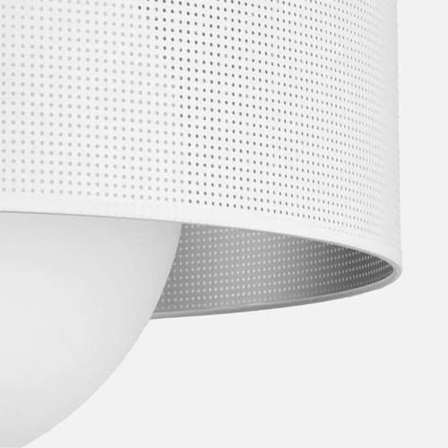 Abrila COSMICO Níquel/Blanco-Plata - Colgante Moderno 1xE27 60 cm