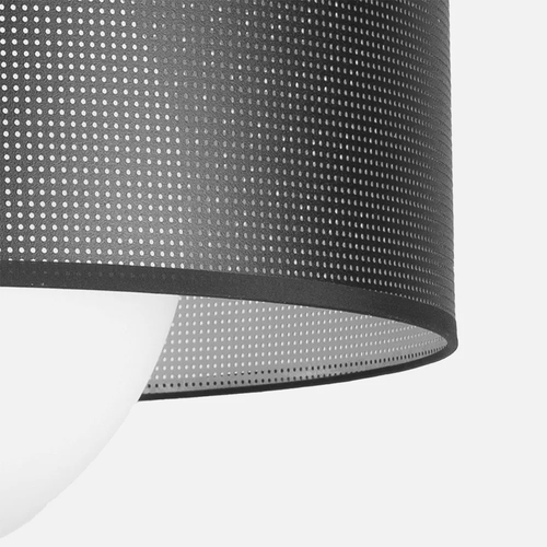 Abrila COSMICO Níquel/Negro-Plata - Colgante Moderno 1xE27 40 cm
