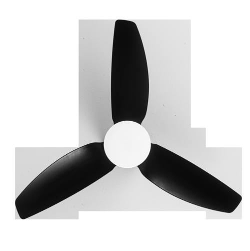 Abrila BORAX Negro - Ventilador de Techo Aspas Normales 20 W E