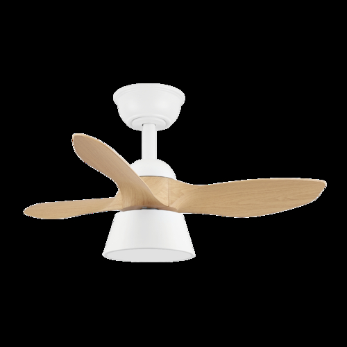 Abrila CUBICO Blanco/Haya - Ventilador de Techo Aspas Normales 36 W G