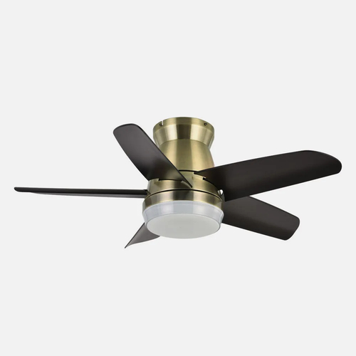 Abrila NEUTRON Cuero/Negro - Ventilador de Techo Aspas Normales 24 W E