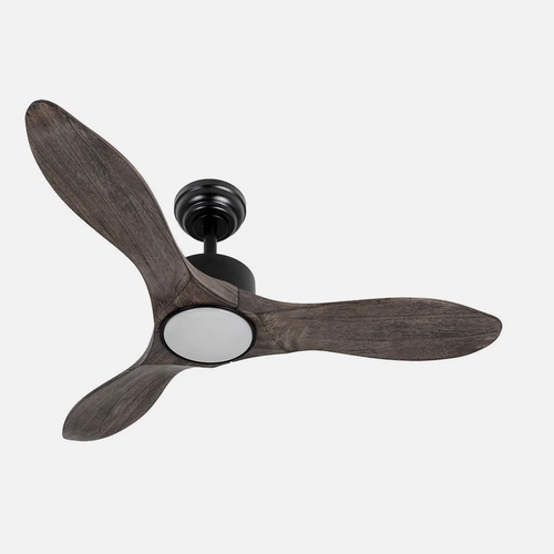 Abrila SEGRE Negro/Roble - Ventilador de Techo Aspas Normales 24 W F