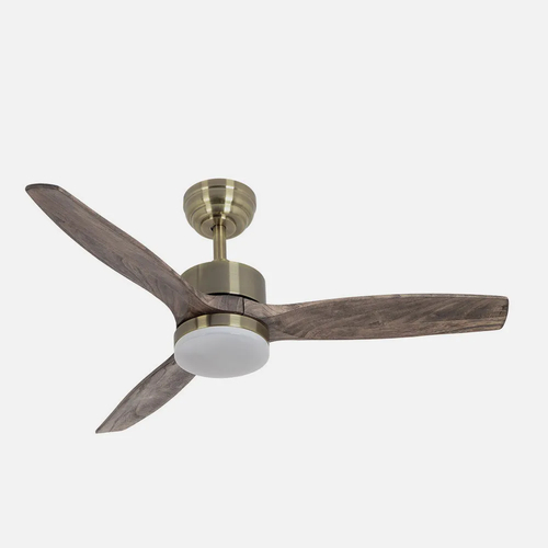 Abrila TORINO Cuero / Roble - Ventilador de Techo Aspas Normales 24 W F