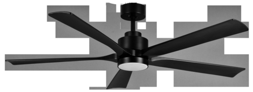Abrila CAIRO Negro - Ventilador de Techo Aspas Normales 24 W F