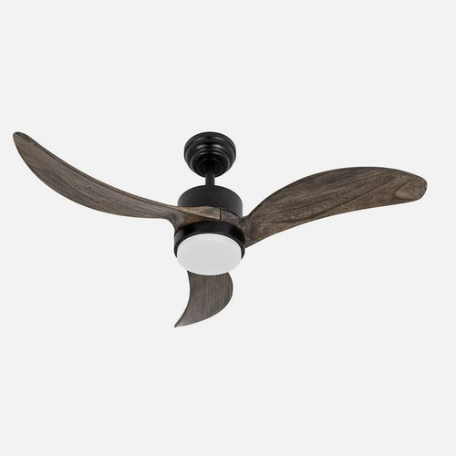 Abrila BEMBEZAR Negro/Roble - Ventilador de Techo Aspas Normales 24 W F
