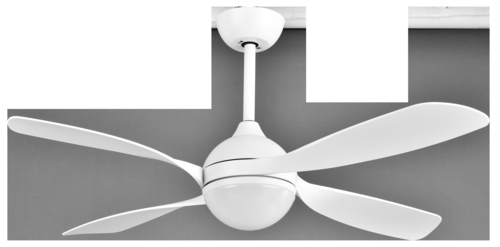 Abrila LIVORNO Blanco - Ventilador de Techo Aspas Normales 30 W F