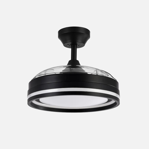 Abrila CERRATO Negro - Ventilador de Techo Aspas Retráctiles 72 W F