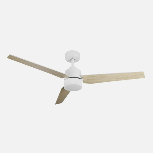 Abrila CAPTUS Blanco/Blanco-Blanco/Haya - Ventilador de Techo Aspas Normales 22 W F