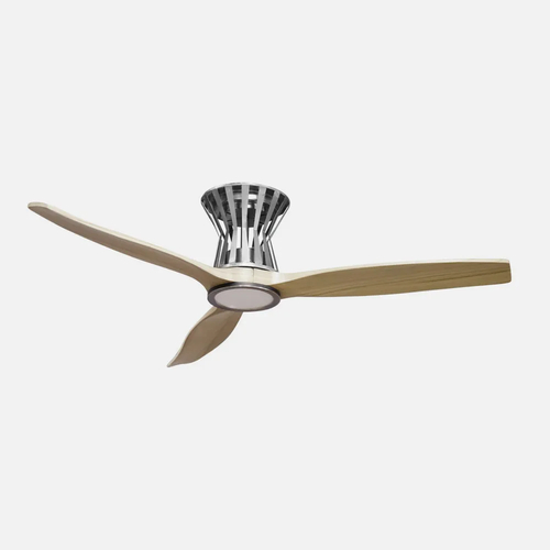 Abrila BALTIR Níquel / Haya - Ventilador de Techo Aspas Normales 18 W E