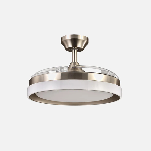 Abrila ZENIT Níquel - Ventilador de Techo Aspas Retráctiles 72 W F