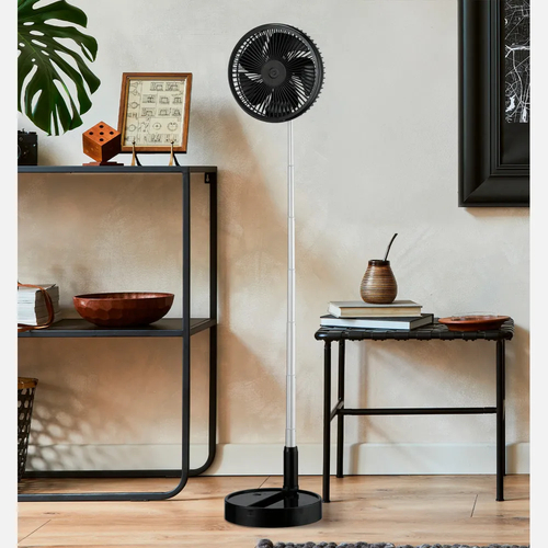 ABRILA GALAN Negro - Ventilador de Pie 220-240 V