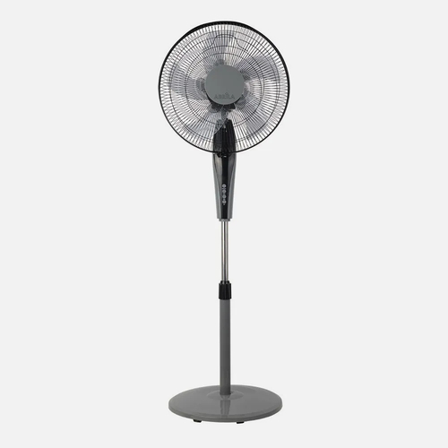 Abrila BORLON Negro/Gris - Ventilador de Pie 220-240 V