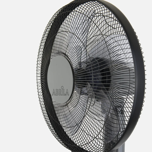 Abrila BORLON Negro/Gris - Ventilador de Pie 220-240 V